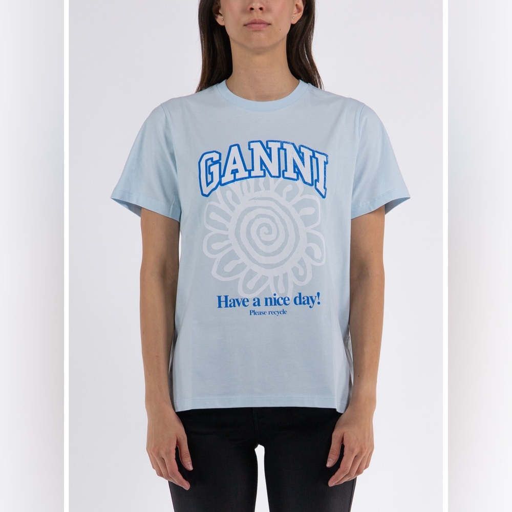 GANNI
T-SHIRT BASIC JERSEY FLOWER
